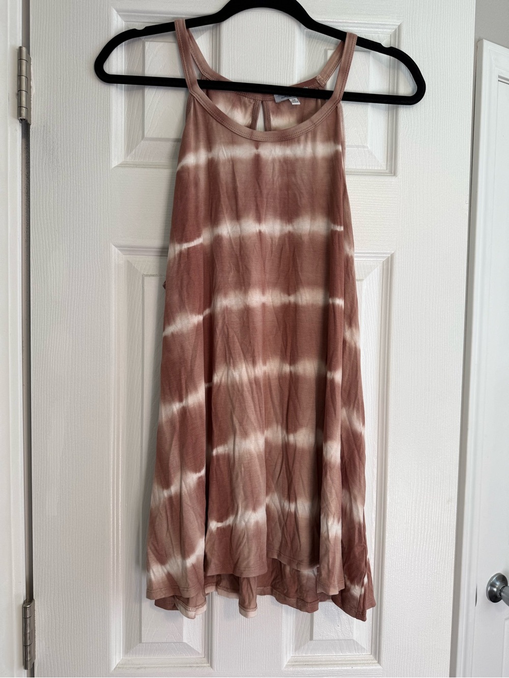 white birch Tan & White Tie-Dye Tank
